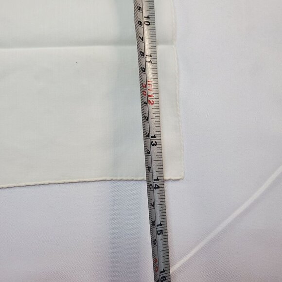 VTG Madeira Applique Floral Handkerchief 14"x14" Yellow & White Cotton Hankie - Picture 7 of 11